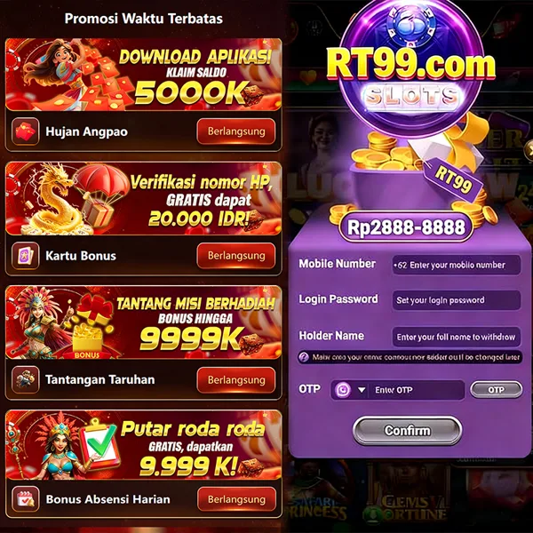 RT99 Bonus Member Baru 100%